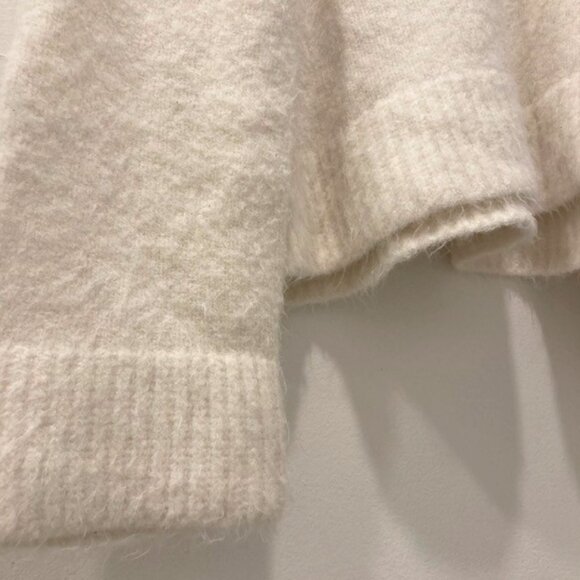 SNDYS Cecilia White Wool Knit Turtleneck Sweater - Picture 5 of 6